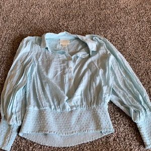 anthropologie long sleeve blouse